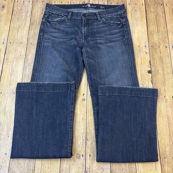 7 For All Mankind Dojo Jeans Chain 7's Women Size 31 (33X34) - Picture 6 of 9